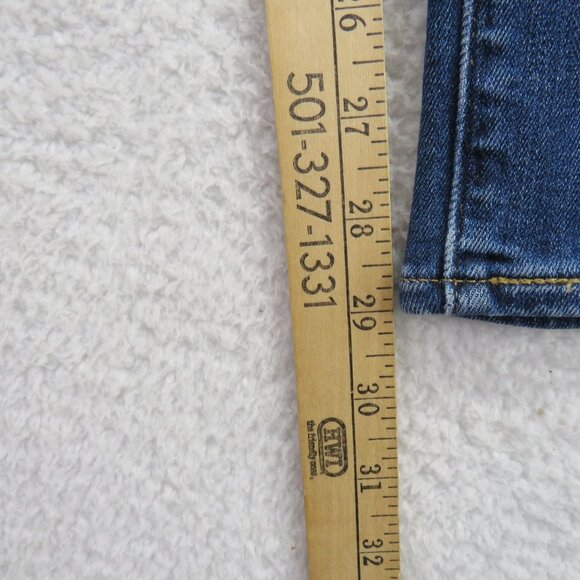 Levis Jeans Womens Size 33 Skinny High Rise 721 Medium Wash Distressed Denim - Picture 11 of 11